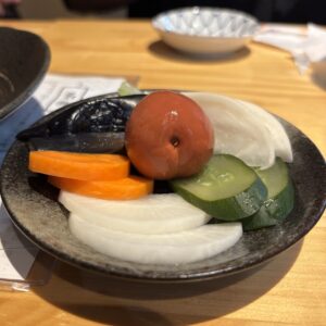 ぶた鉄-0905-つけものちょこっと盛り